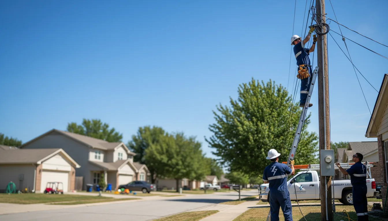 Residential electrician providing installation services in Gotham, WI